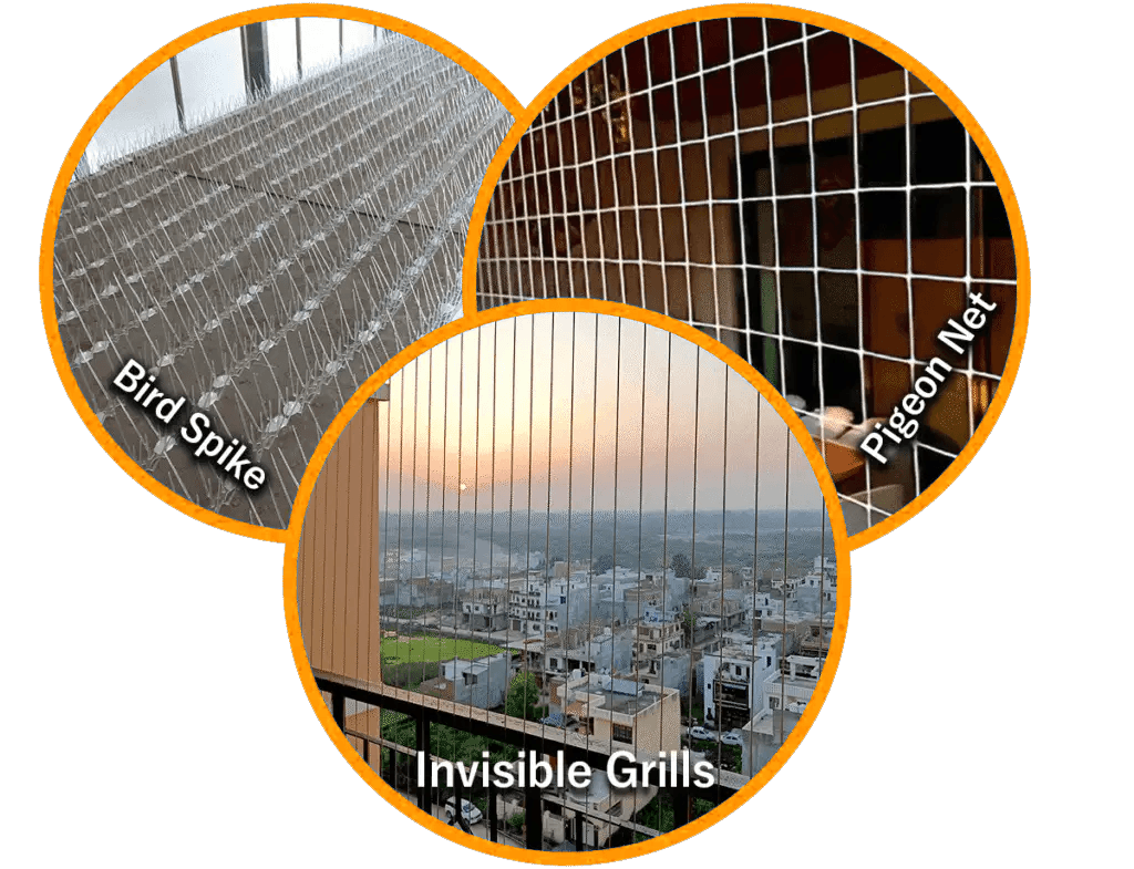 Bharat Bird Net Round Design